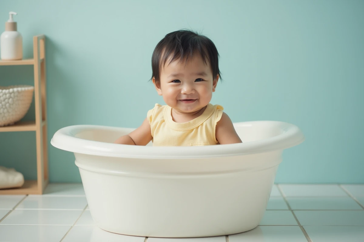 Bain de bébé une fois par semaine : acceptabilité et recommandations